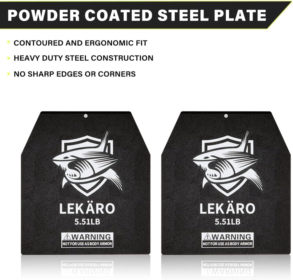 Detalle de Weighted Vest Plates 20.94 LB pair