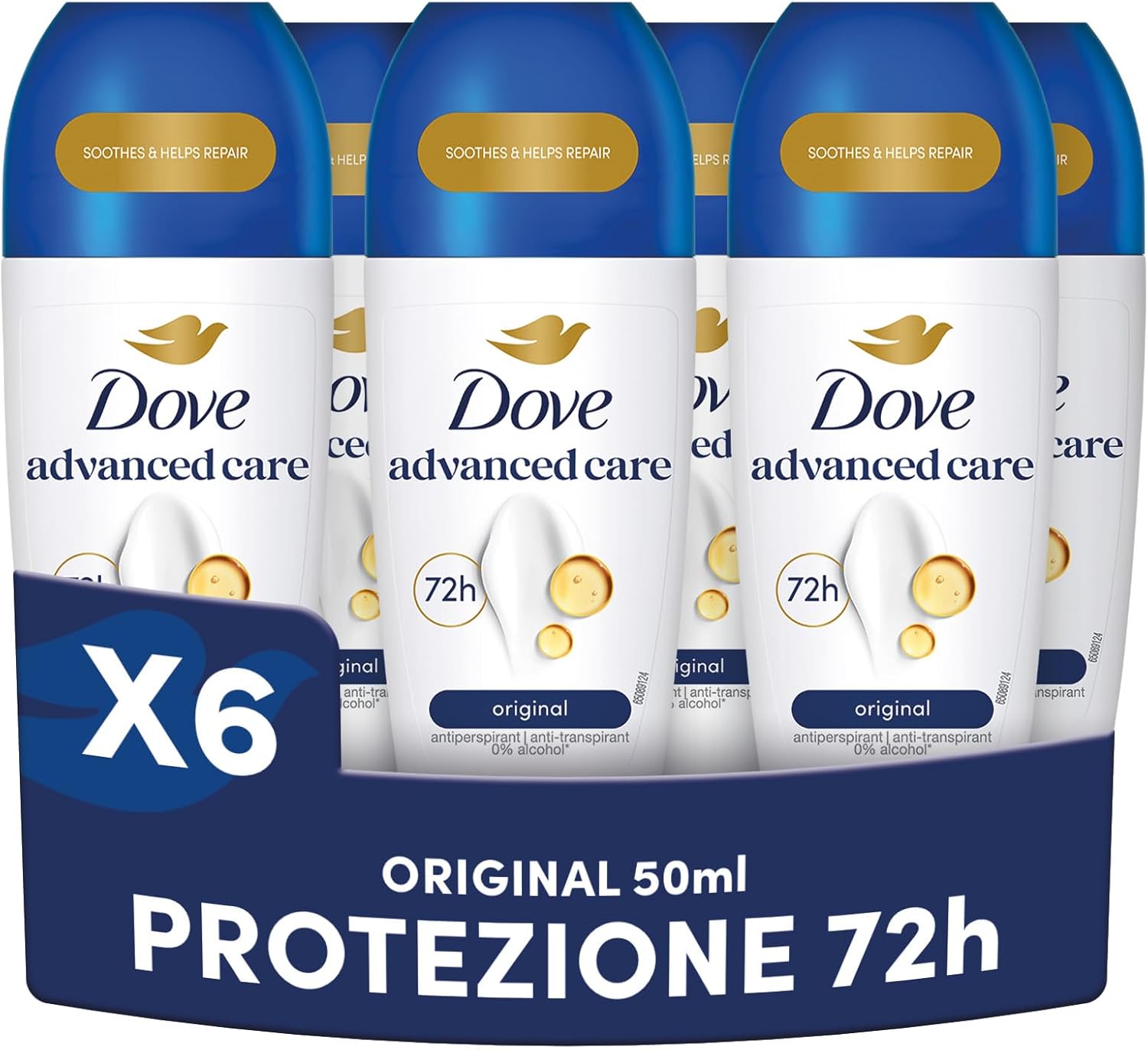 Detalle de Dove Advanced Care Original antitraspirante 48 ore