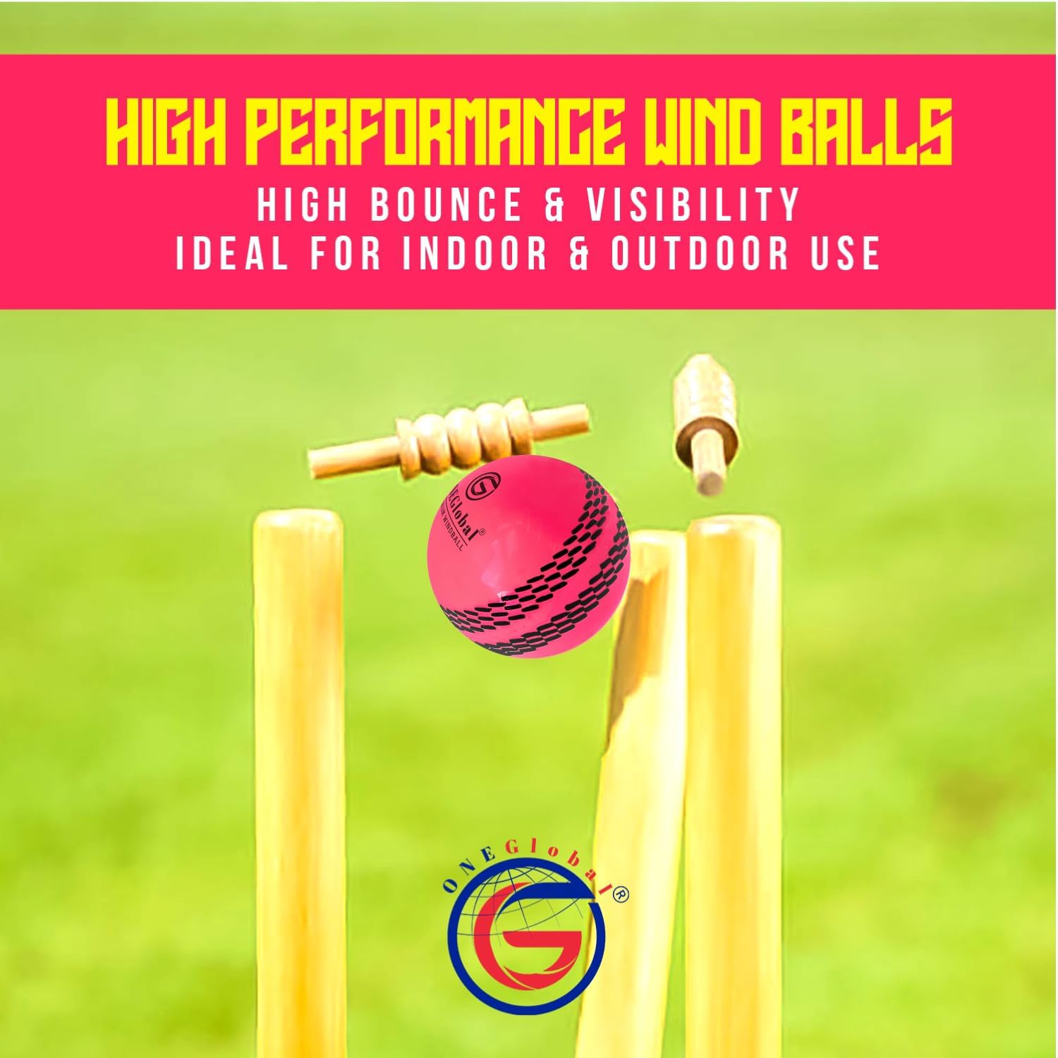 Thumbnail 4 de ONEGlobal Premium Windball Soft Cricket Ball