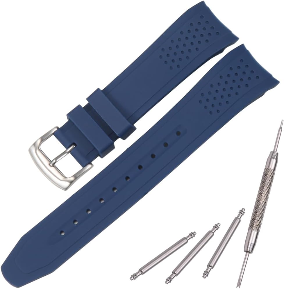 Thumbnail 6 de MCXGL Silikon-Ersatzband 23 mm mit gebogenem Ende für Citizen Eco-Drive Weekender (AW1150-07E, AW1158-05L)