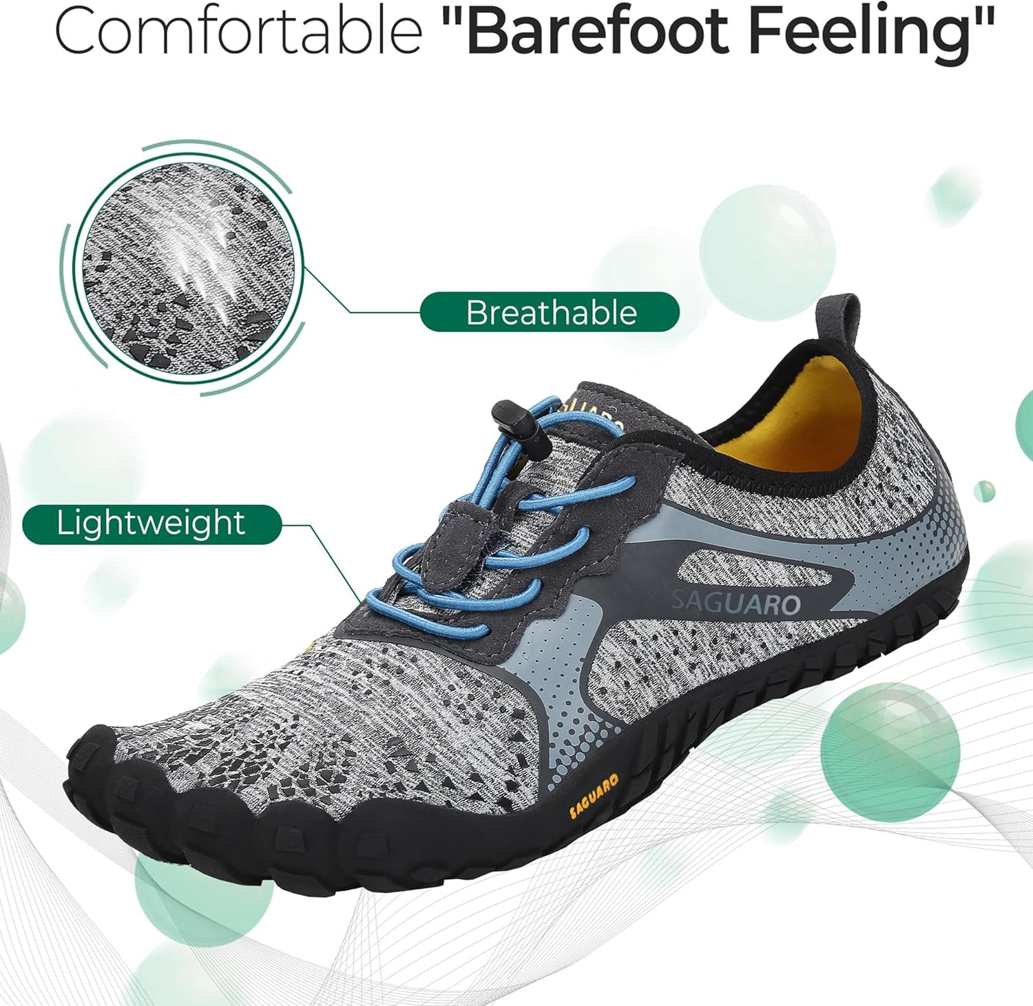 Thumbnail 1 de SAGUARO Scarpe da Trail Running Barefoot uomo/donna – esperienza a piedi nudi con suola antiscivolo