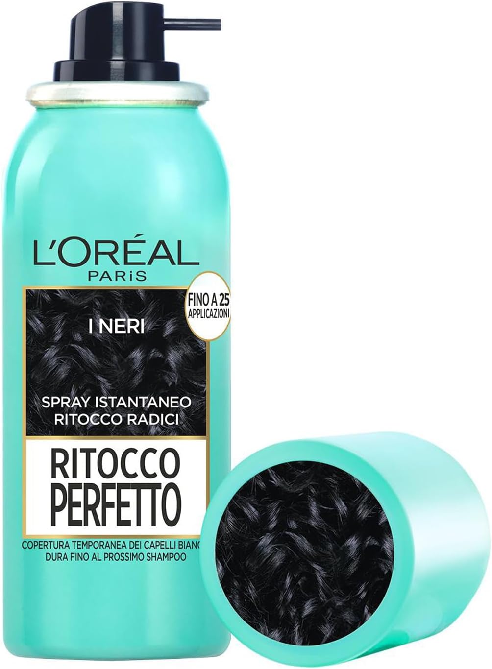 Detalle de L’Oréal Paris Spray Ritocco Perfetto Nero 75 ml – Ritocco rapido per radici e capelli bianchi