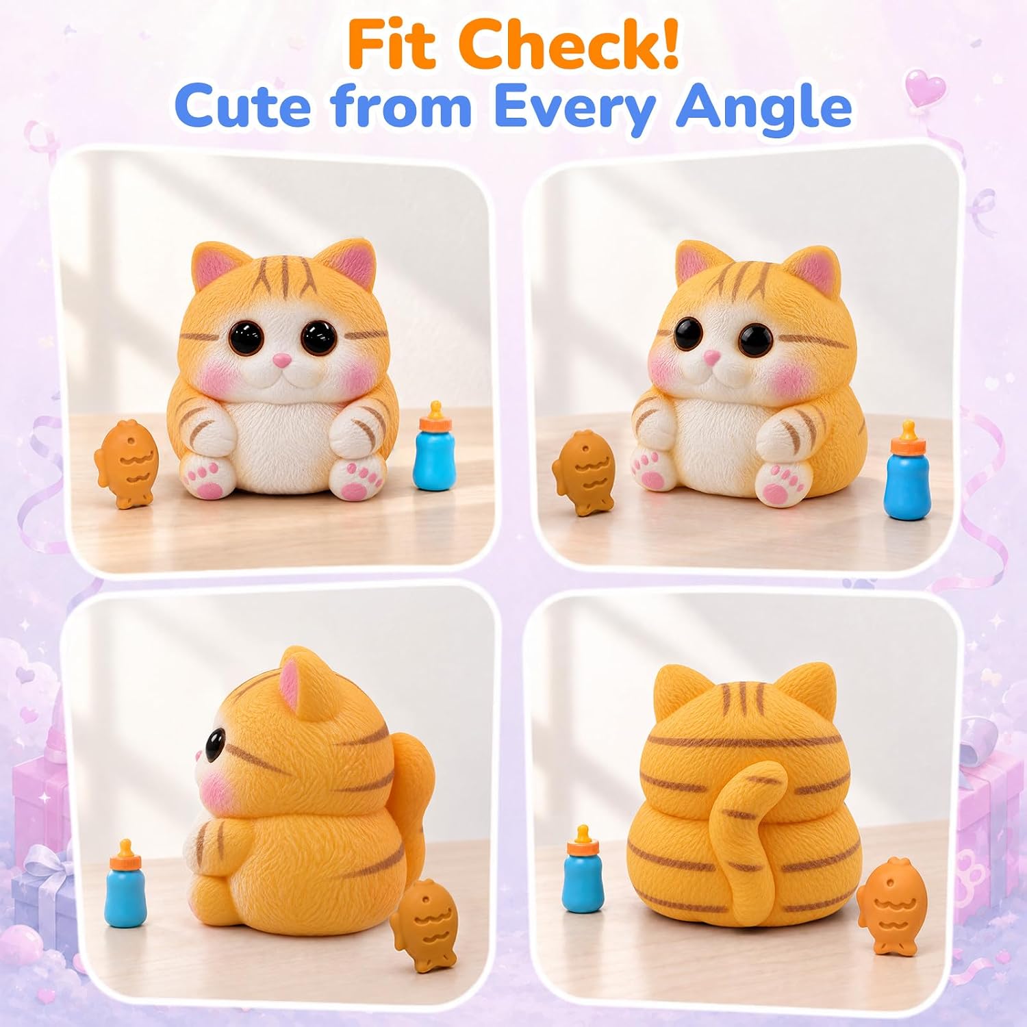 Detalle 2 de Reenovan TS002 Cat Squishy Toy, Soft TPR Sensory Fidget