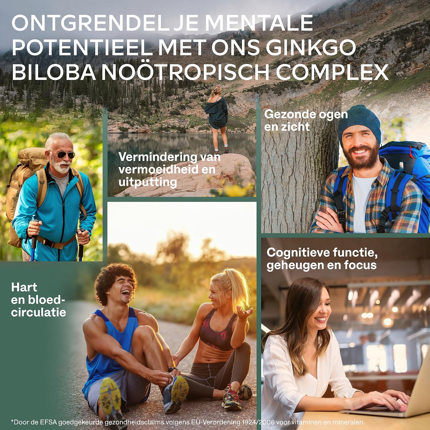 Detalle de AAVALABS Ginkgo Biloba Complex, 50:1-extract, 180 veganistische capsules