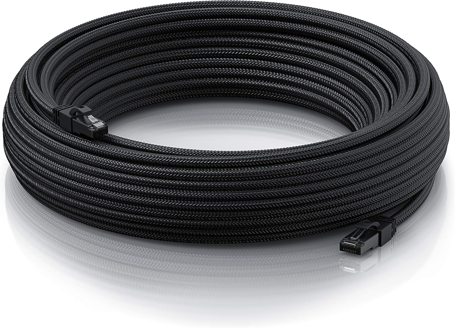 Thumbnail 6 de CSL 30m CAT 7 Netzwerkkabel Black Series – Baumwollmantel, 10 Gbit/s, RJ45, Shielded