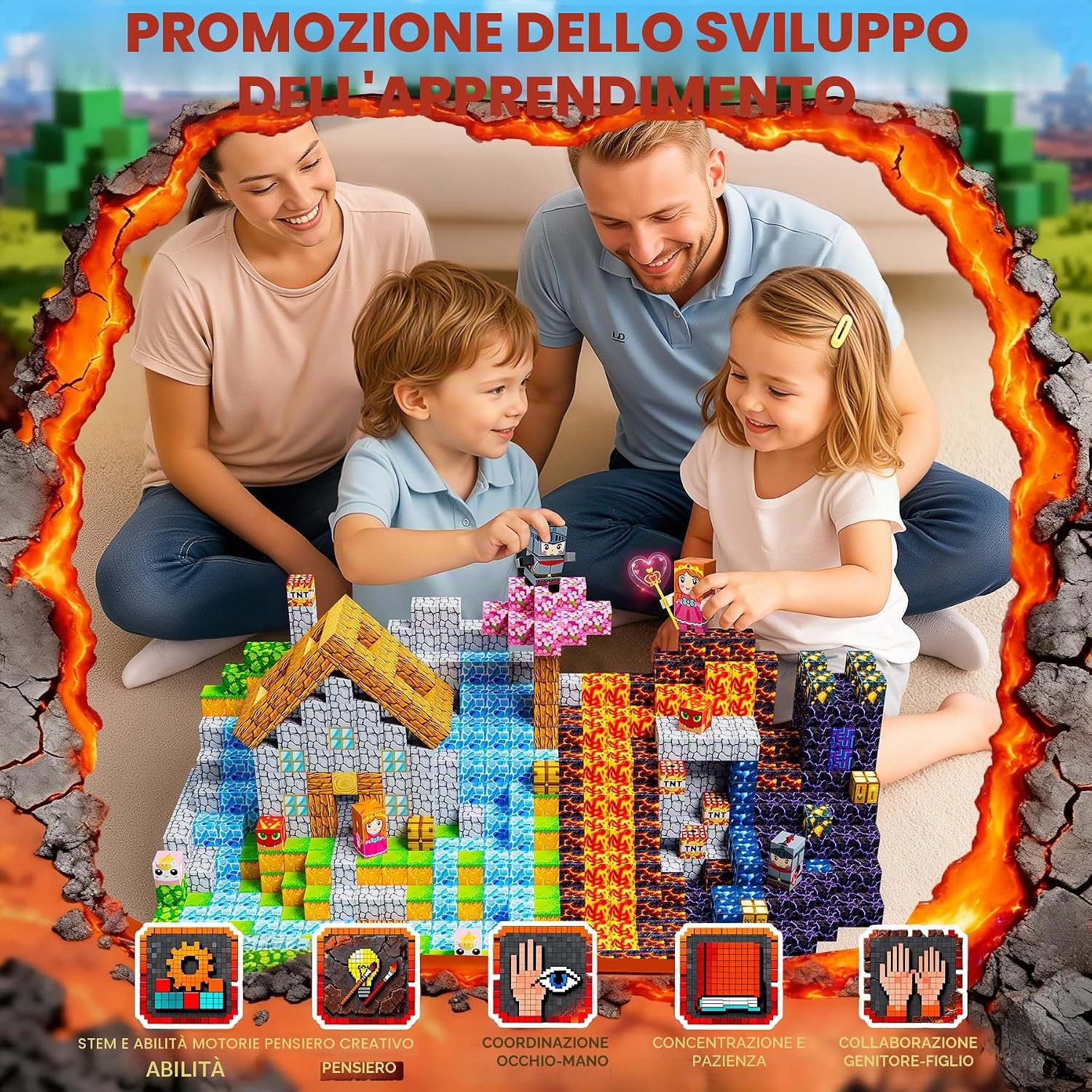 Detalle de COOLJOYA 150 Pezzi Costruzioni Magnetiche per Bambini – Set STEM Montessori