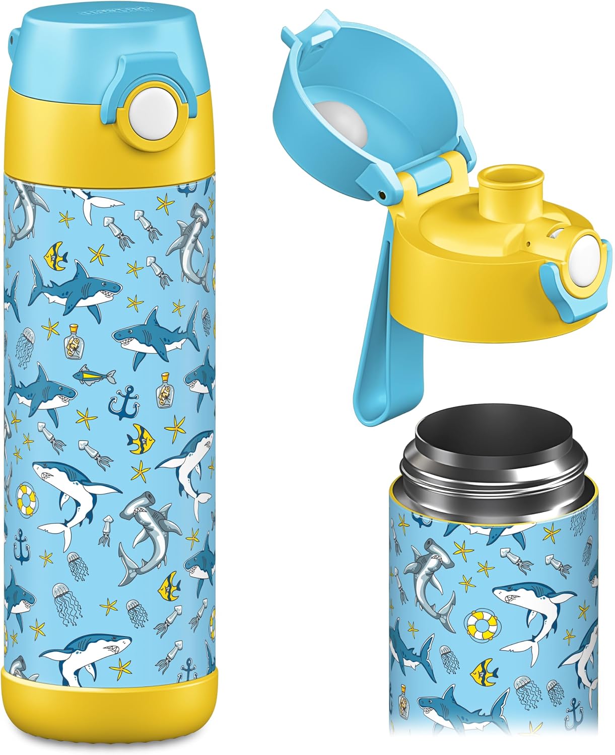 Thumbnail 5 de Jarlson Trinkflasche KindeR Edelstahl MALI 350 ml – auslaufsicher, spülmaschinengeeignet und kohlensäurebeständig
