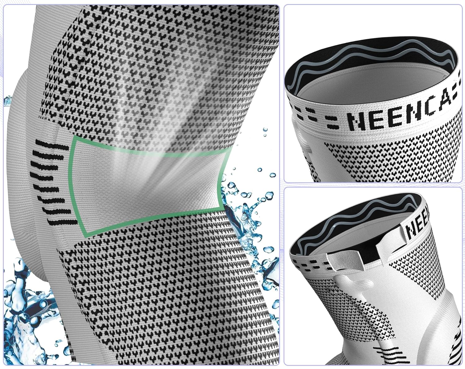 Thumbnail 4 de NEENCA Professional Knee Brace: Unisex Knee Compression Sleeve with Patella Gel Pads & Side Stabilizers