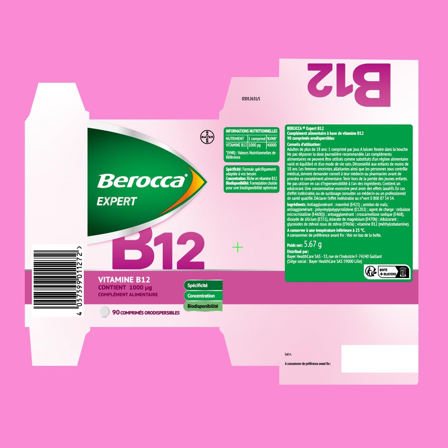 Thumbnail 6 de Berocca Expert Vitamine B12 1000 ”g đ