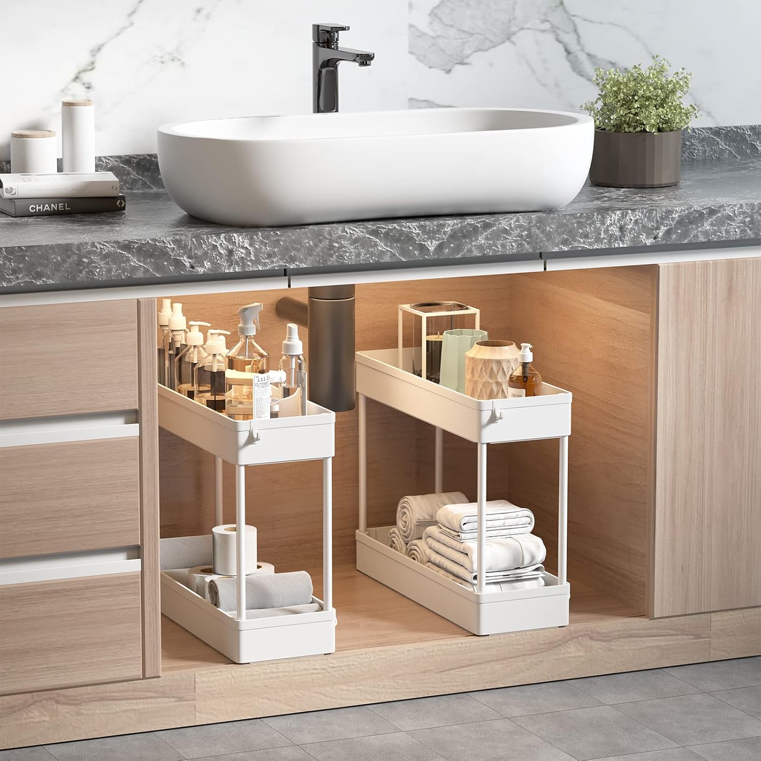 Detalle 2 de SOLEJAZZ 4-Tier Slim Storage Trolley 92 cm