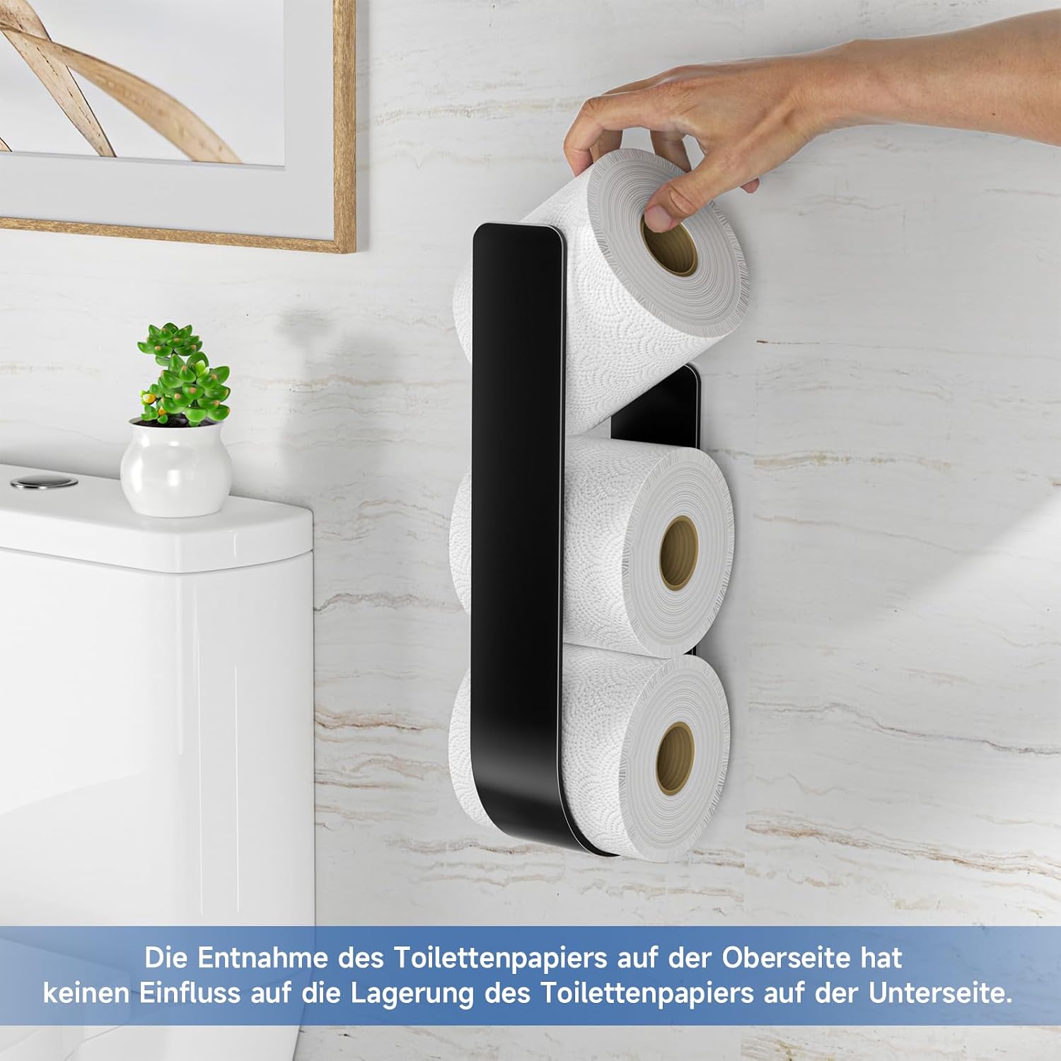 Thumbnail 6 de XILIMOR Toilettenpapier-Aufbewahrung 3 Rollen
