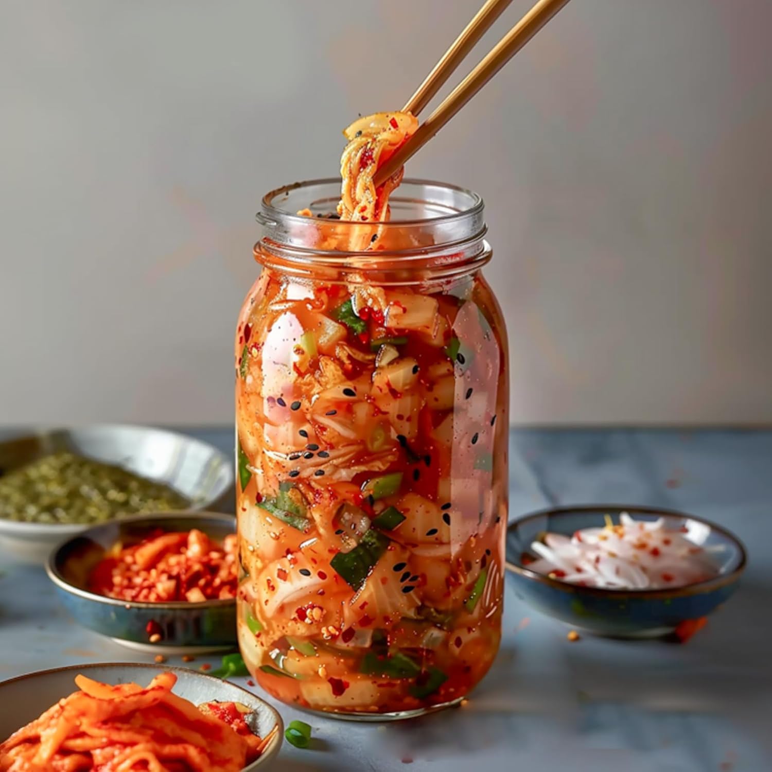 Thumbnail 5 de ComSaf Einmachglas 1920ml mit Deckel – 3er-Set Mason Jar für Fermentation, Aufbewahrung und DIY-Projekte