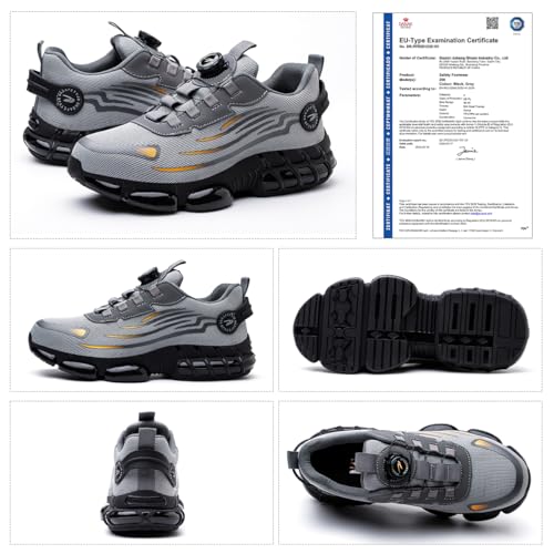 Detalle de GUDECIUS: Zapatos de Seguridad para Hombre y Mujer con Cordones de Botón y Punta de Acero