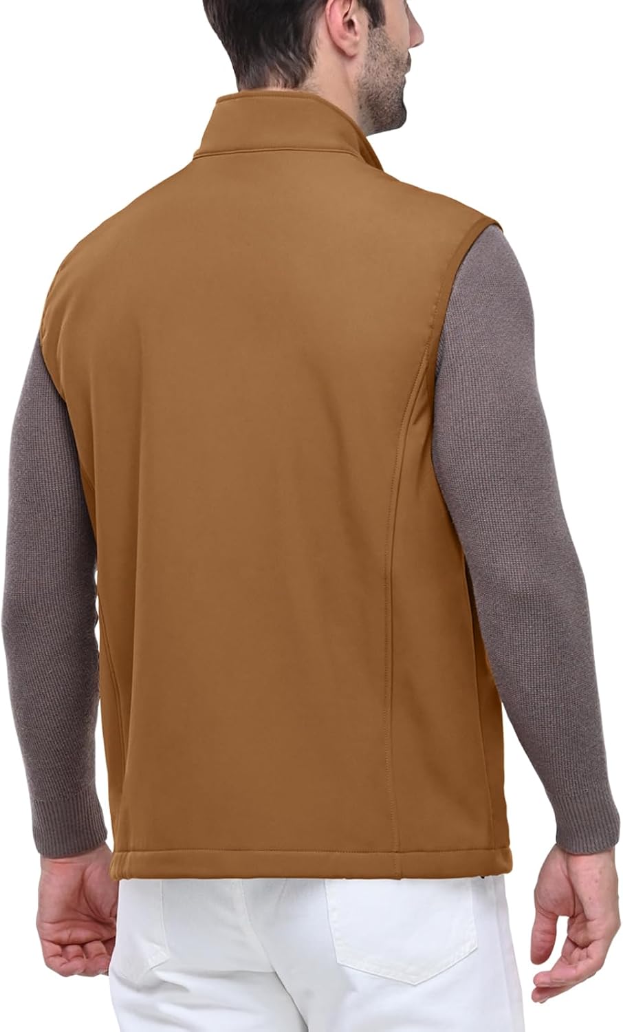 Detalle 2 de Outdoor Ventures Herren Softshell-Weste wasserdicht, winddicht – ärmellos für Golf, Outdoor & Sport