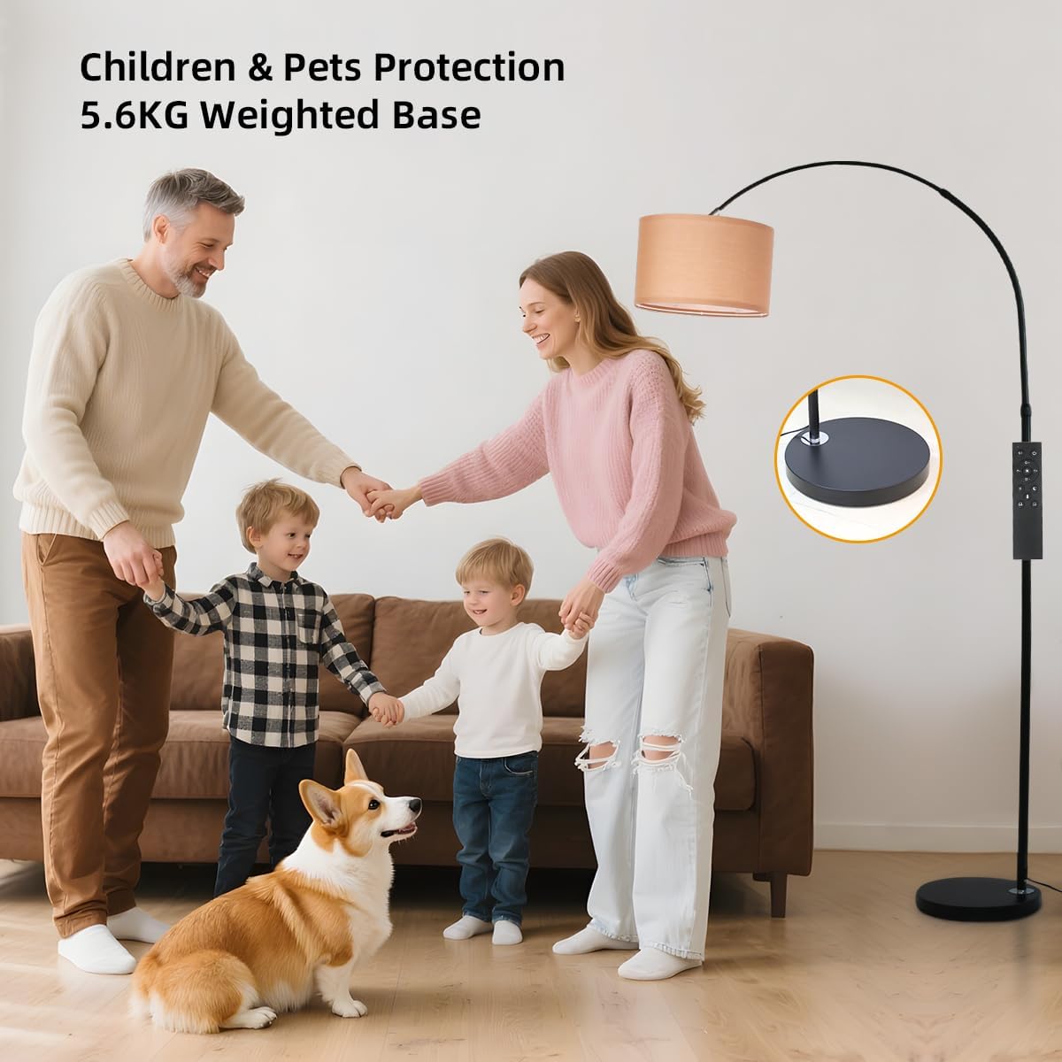 Detalle de ANTENLICHT AURA Lampada ad Arco dimmerabile 108 cm