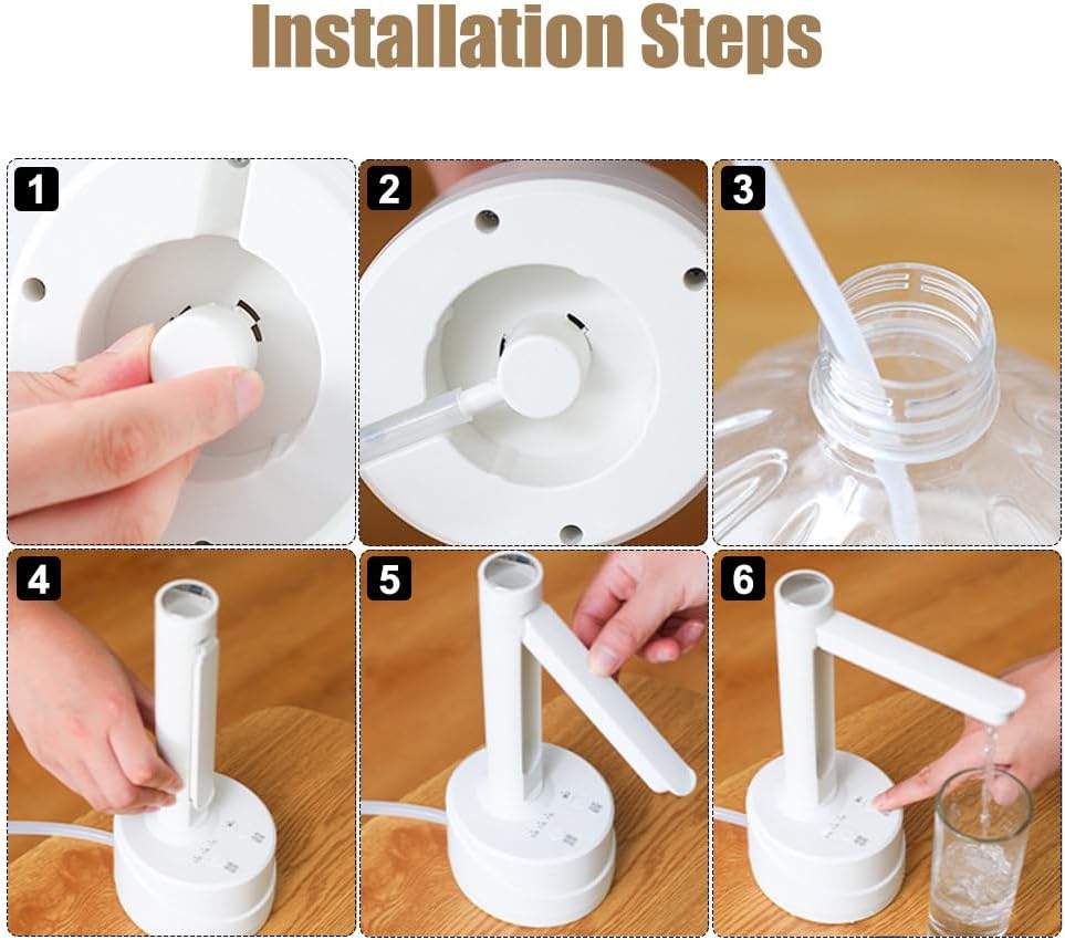 Thumbnail 6 de Water Bottle Dispenser, Portable & Foldable: Rechargeable Automatic Pump for Home, Office, or Outdoors