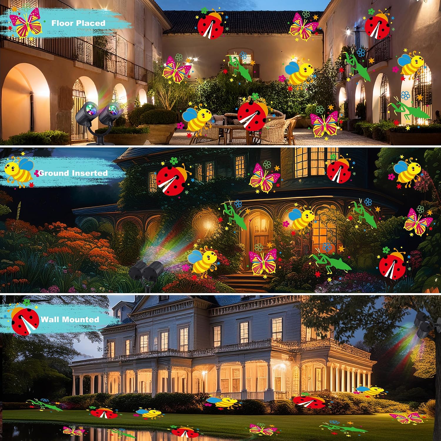 Detalle 2 de Toodour LED Projector Lights, Double Head
