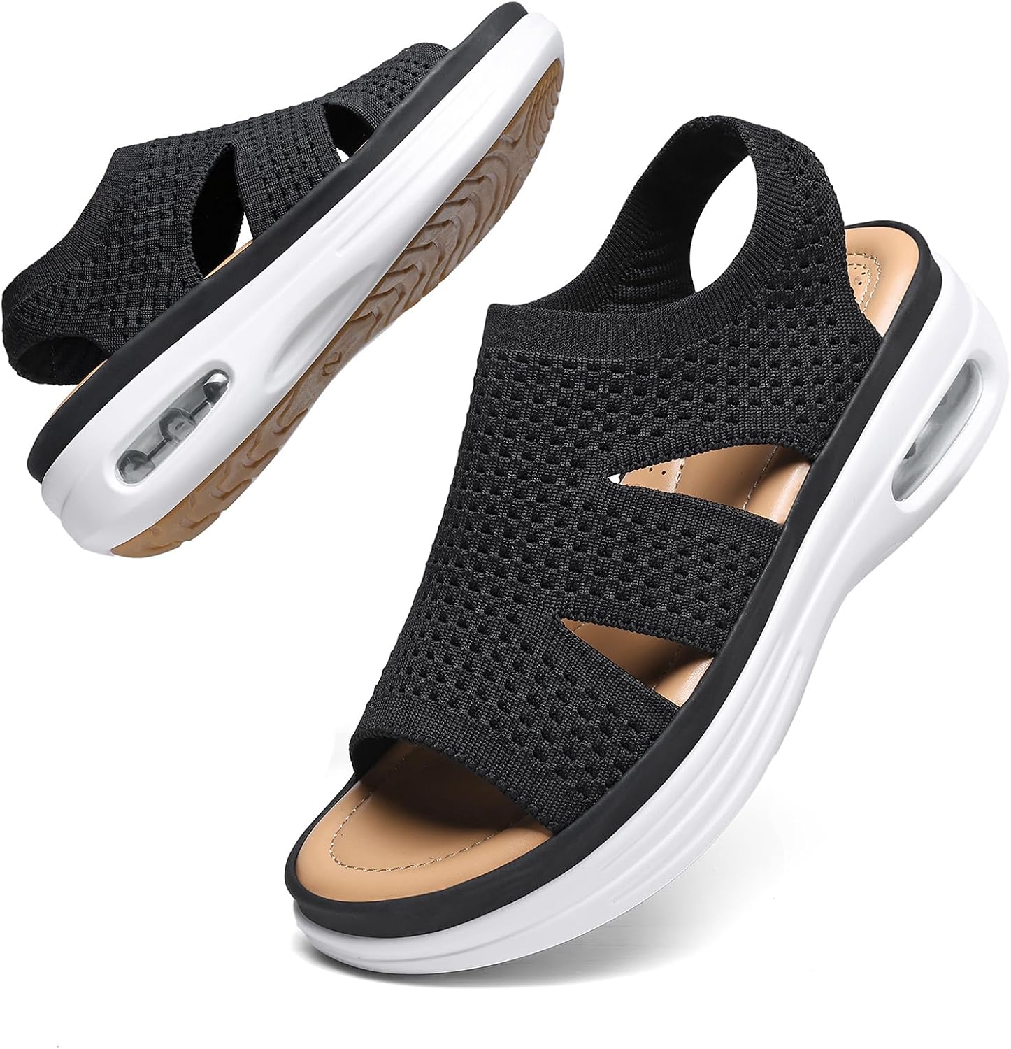 Detalle de Hanani Women Walking Sandals with Air Cushion Heel Support