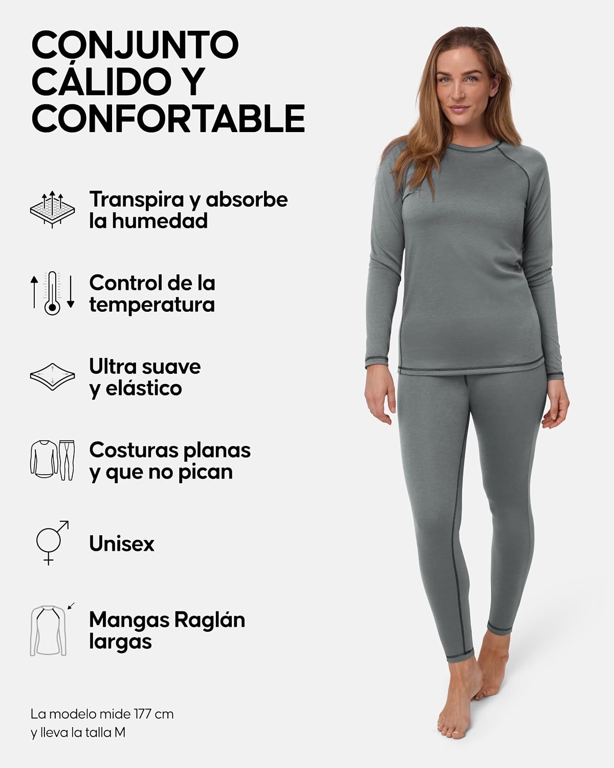 Detalle 2 de DANISH ENDURANCE Conjunto térmico unisex 1 o 2 pack