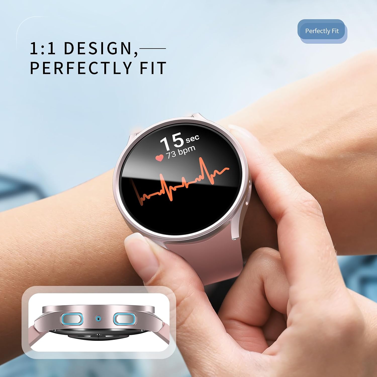 Thumbnail 4 de Landhoo 6+6 Pack Galaxy Watch7 40mm screen protector