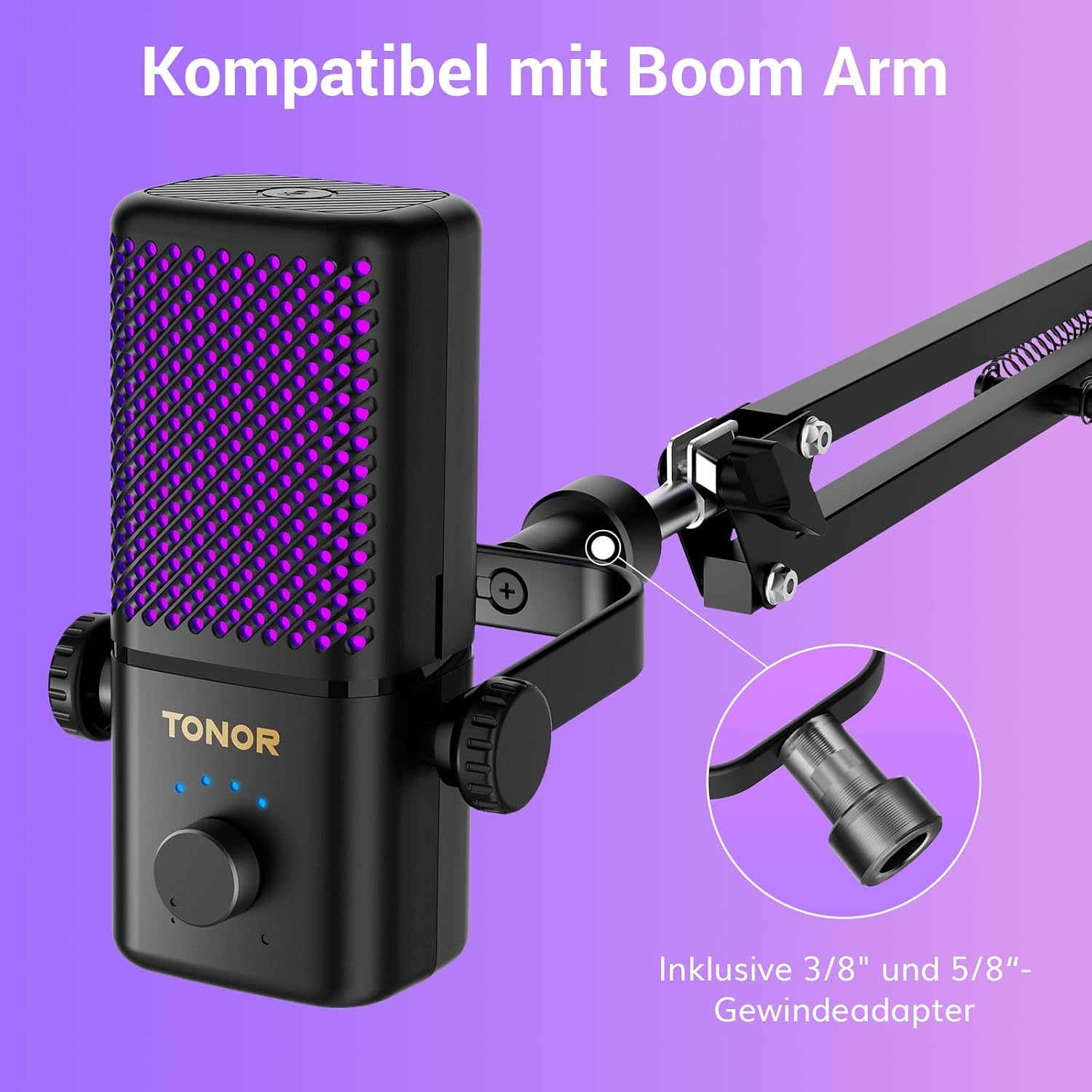 Thumbnail 6 de TONOR TCX3 Gaming Mikrofon 30 Std. Akkulaufzeit đ€