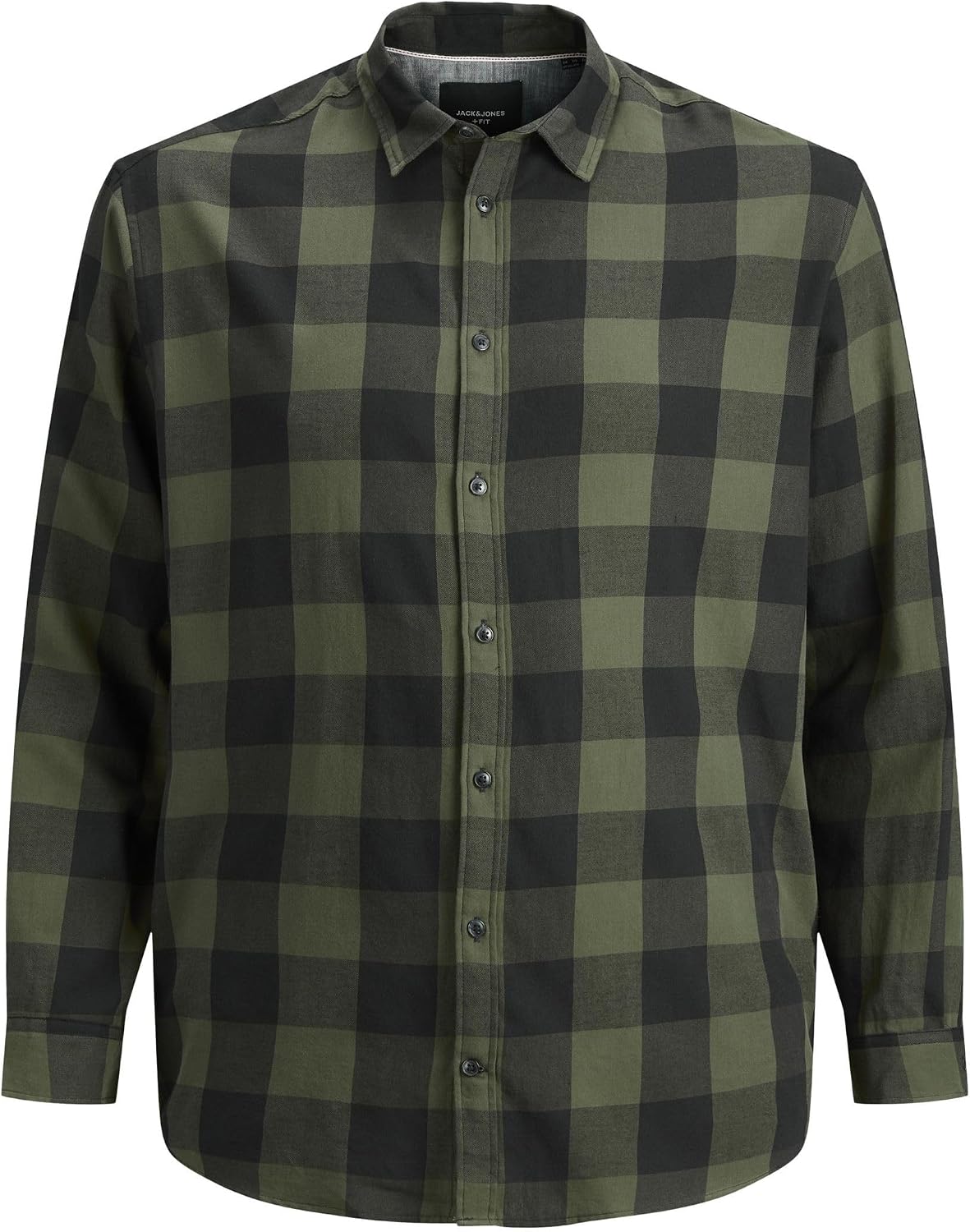 Detalle de JACK & JONES Jjegingham Twill Shirt L/S Noos – rutig skjorta med smal passform