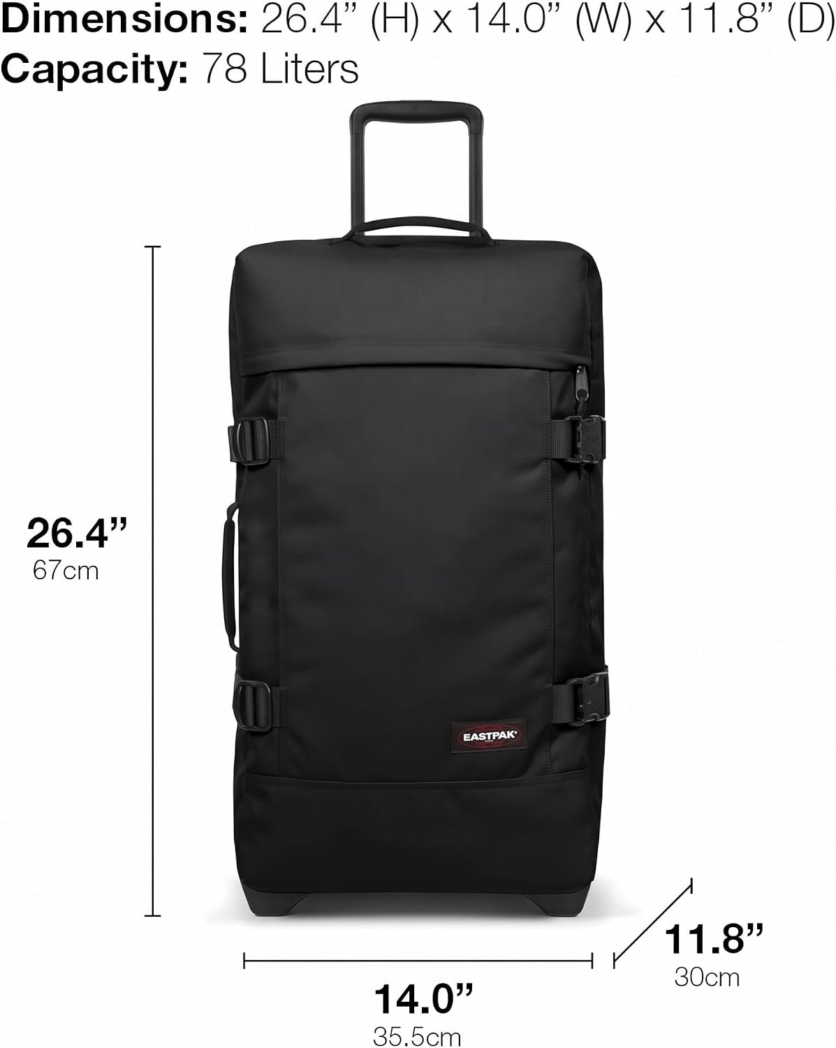 Detalle de Eastpak Tranverz M Valise Moyenne 78L – bagage à roulettes résistante et légère (67 x 35,5 x 30 cm)