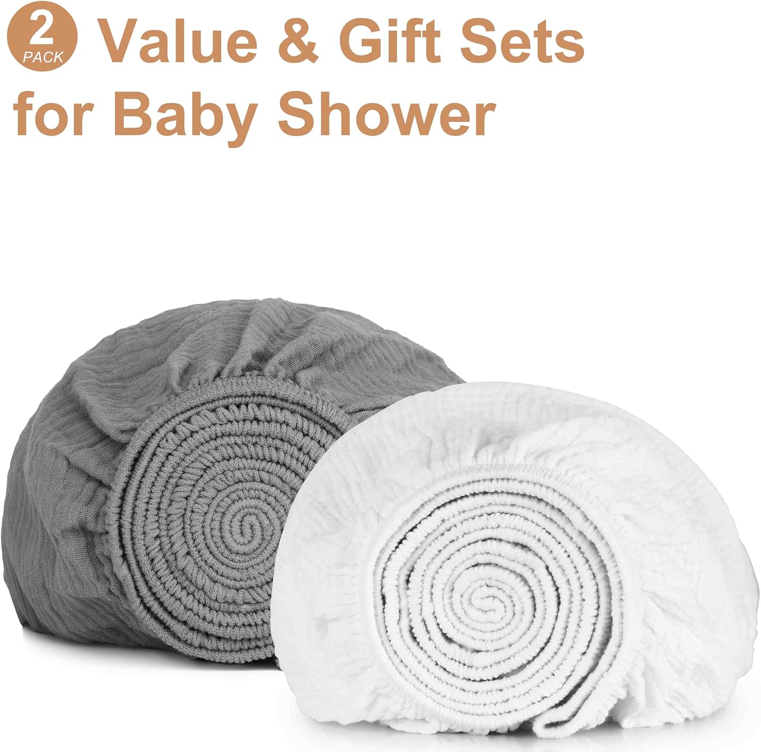 Detalle 2 de Pet Rejoir Muslin Crib Sheets, 2-Pack, 100% Cotton, 9-Inch Pockets