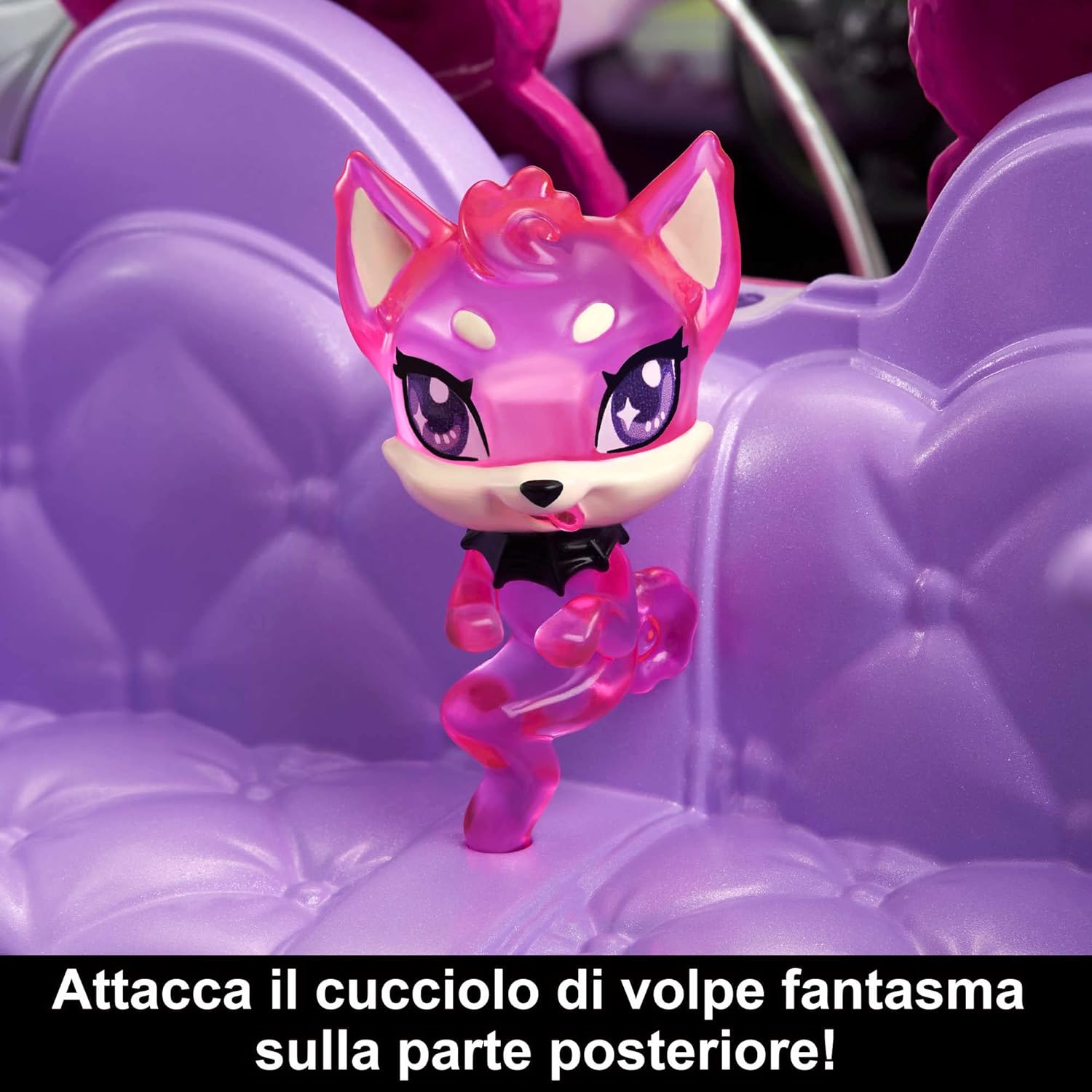 Thumbnail 3 de Monster High Mostromobile: Cabrio viola con ghiacciaia portatile e animale fantasma