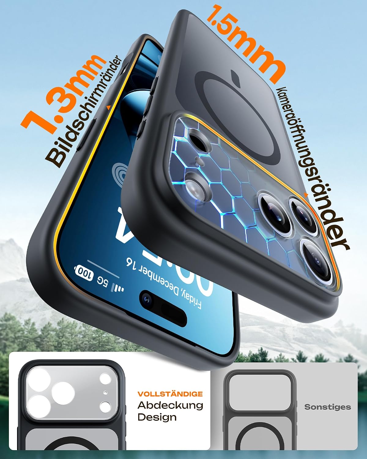 Thumbnail 6 de TOCOL iPhone 17 Pro Hülle 6,3" MagSafe, stoßfest