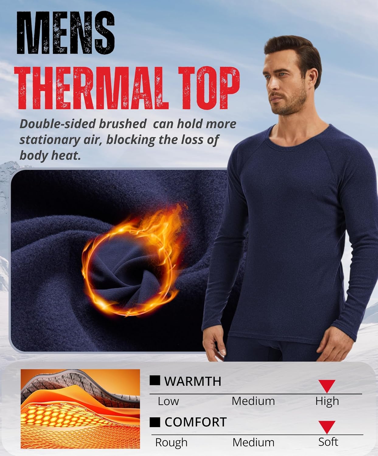 Thumbnail 3 de AMZSPORT Camiseta térmica hombre 250 g/m²