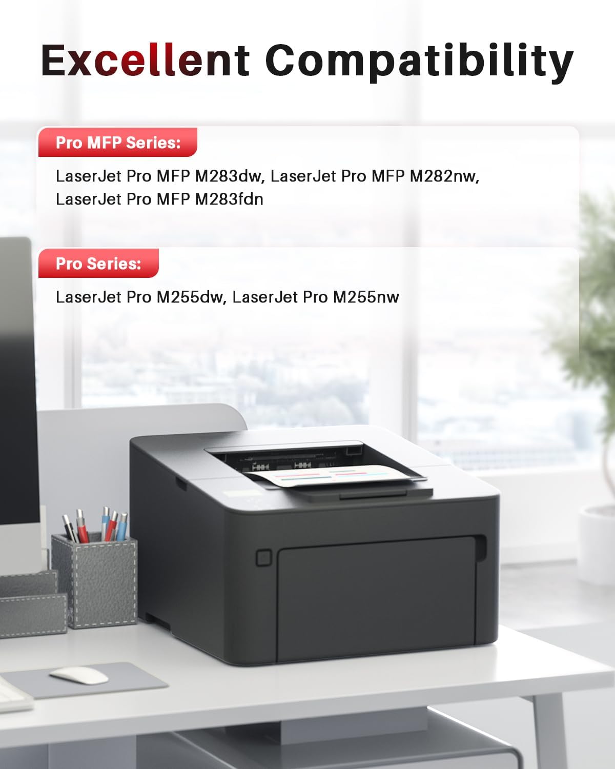 Detalle 2 de Halloya 207A Negro Toner con Chip para HP LaserJet Pro 🖤