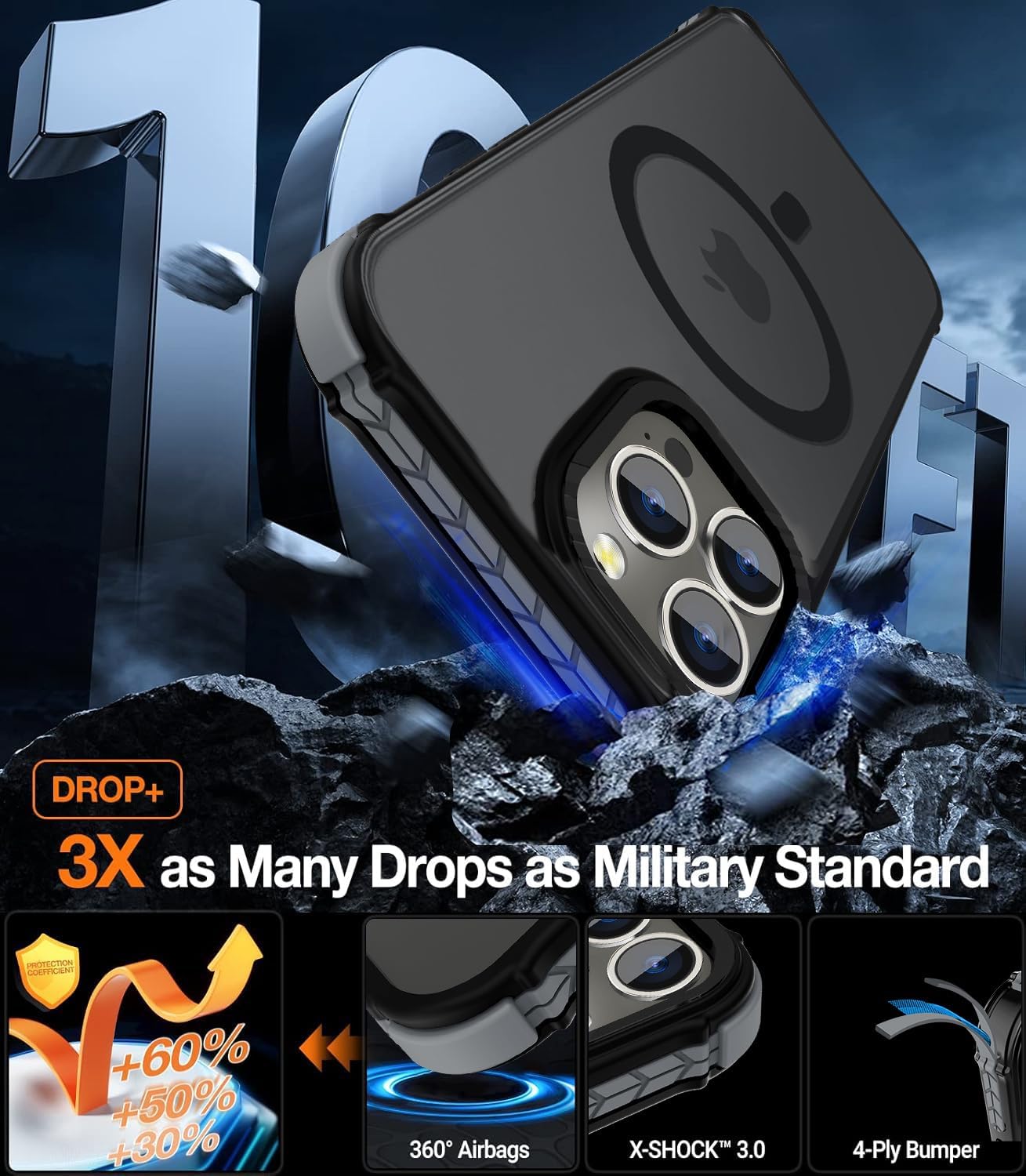 Thumbnail 2 de DEERLAMN Magnetic Case iPhone 15 Pro Max