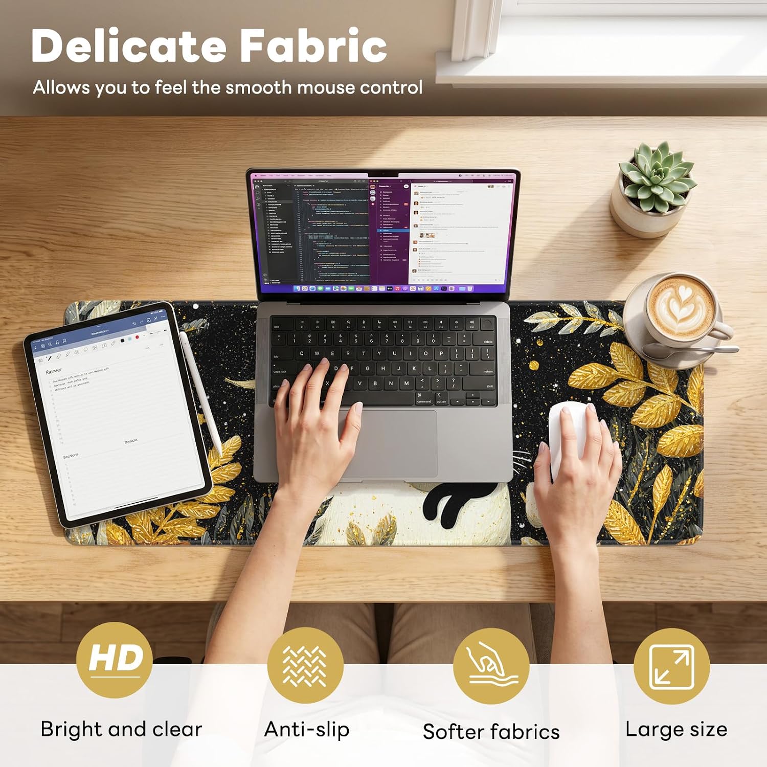 Detalle 2 de Stanploe Gaming Mouse Pad, 31.5 x 11.8 in