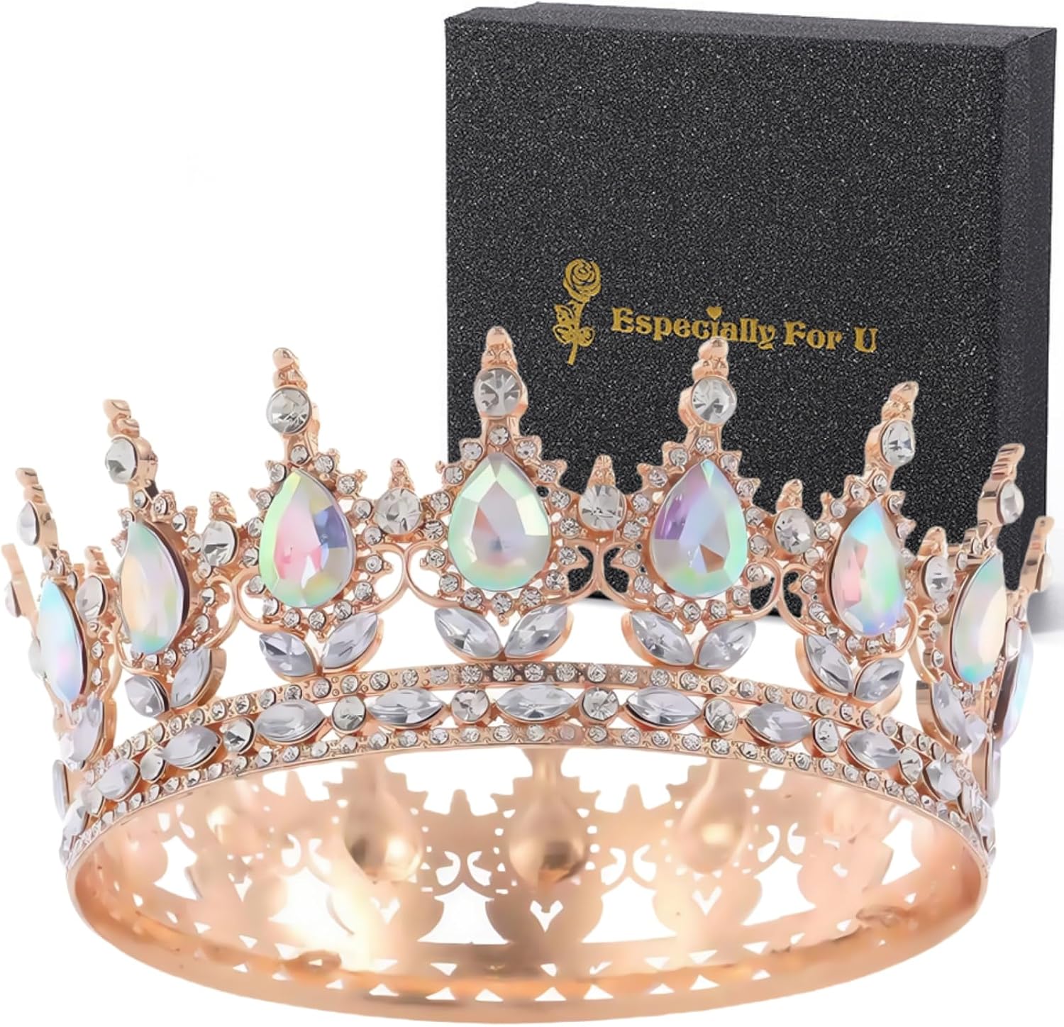 Thumbnail 1 de Princess Tiaras Crystal Full Round Tiara 15 cm
