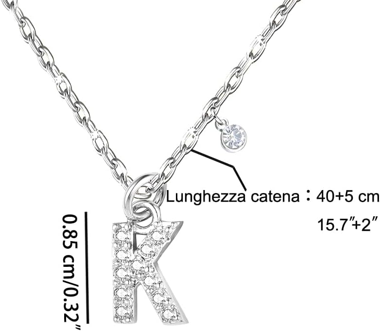 Detalle 2 de GUOYU 26 Collana Iniziale Lettera 26