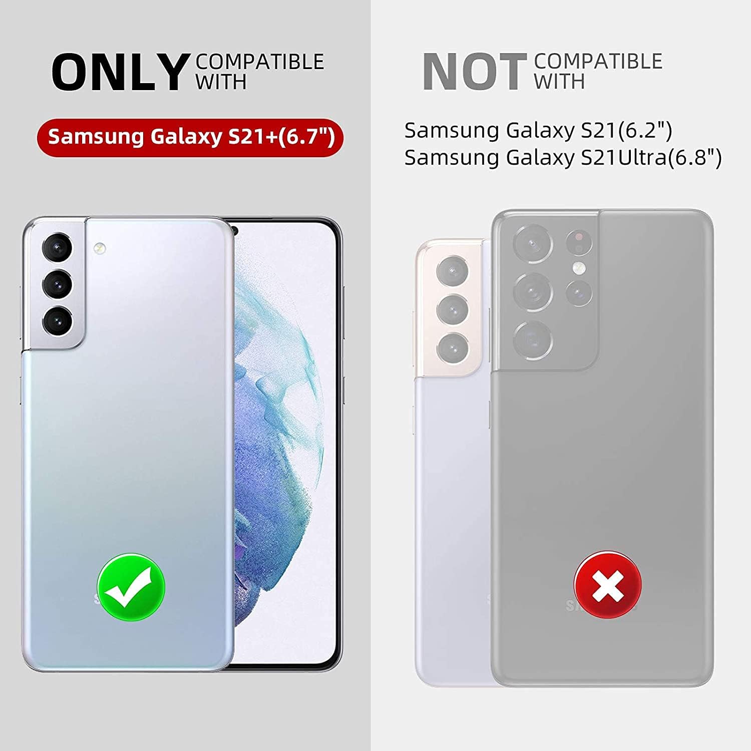 Thumbnail 6 de XTCASE Collier pour Samsung Galaxy S21+ 5G – Étui transparent avec cordon et lanière en corde noir