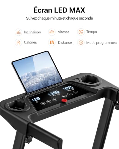 Detalle 2 de UMAY Tapis de Marche Inclinable Auto 12KM/H — compact et silencieux pour l’intérieur
