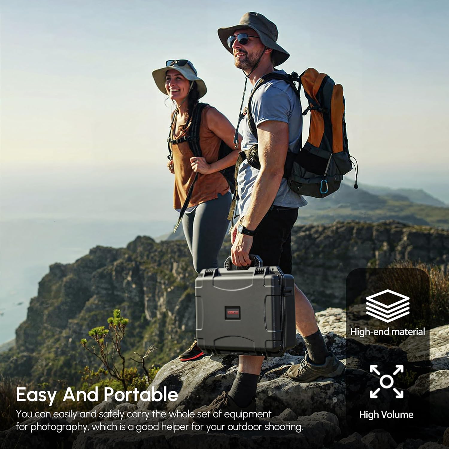 Detalle de STARTRC beschermkoffer voor DJI Avata 360 Fly More Combo, IP67, zwart