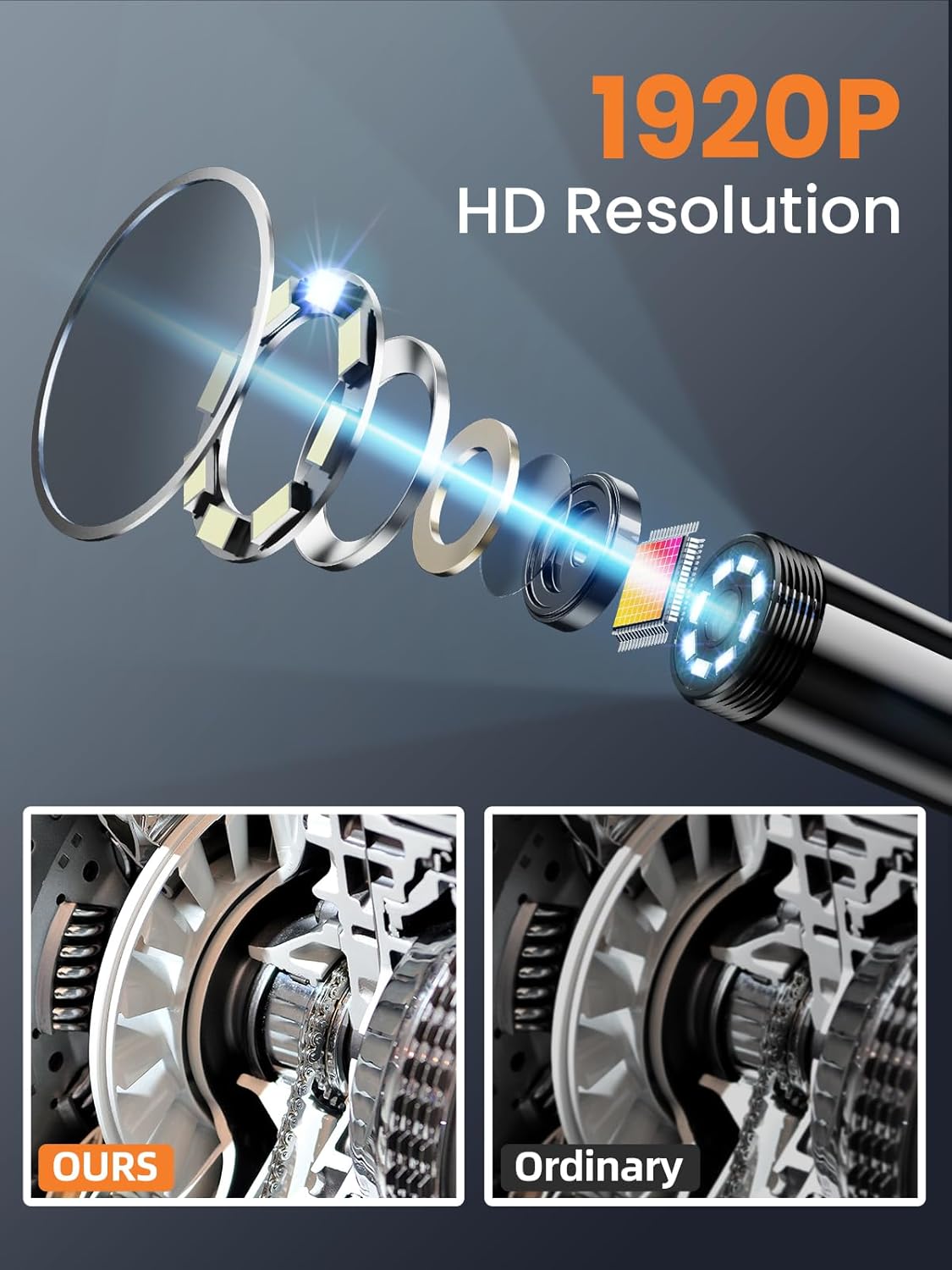 Thumbnail 1 de Vorth Endoscope Inspection Camera 1920P
