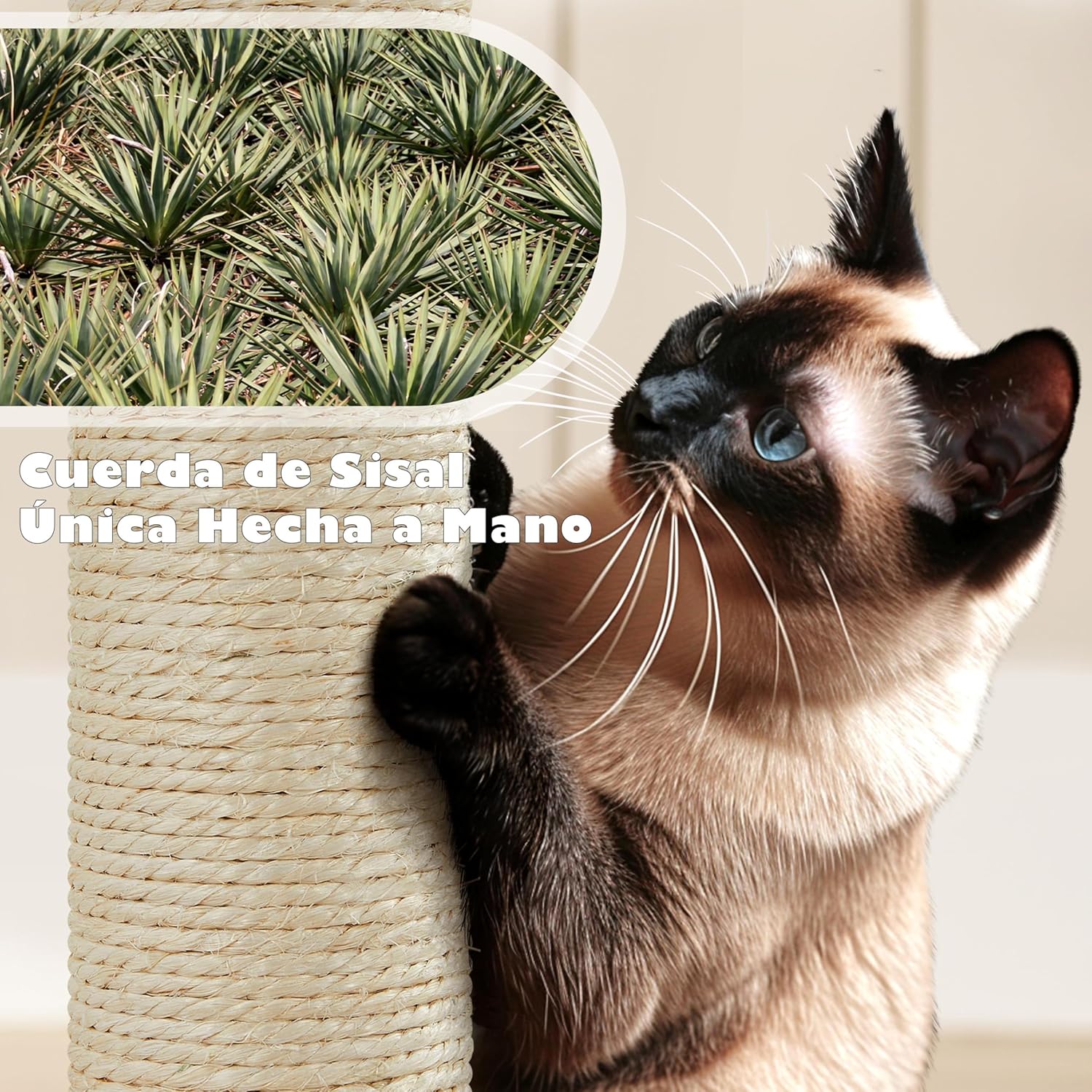 Thumbnail 6 de Yaheetech Árbol rascador 139 cm 3 plataformas