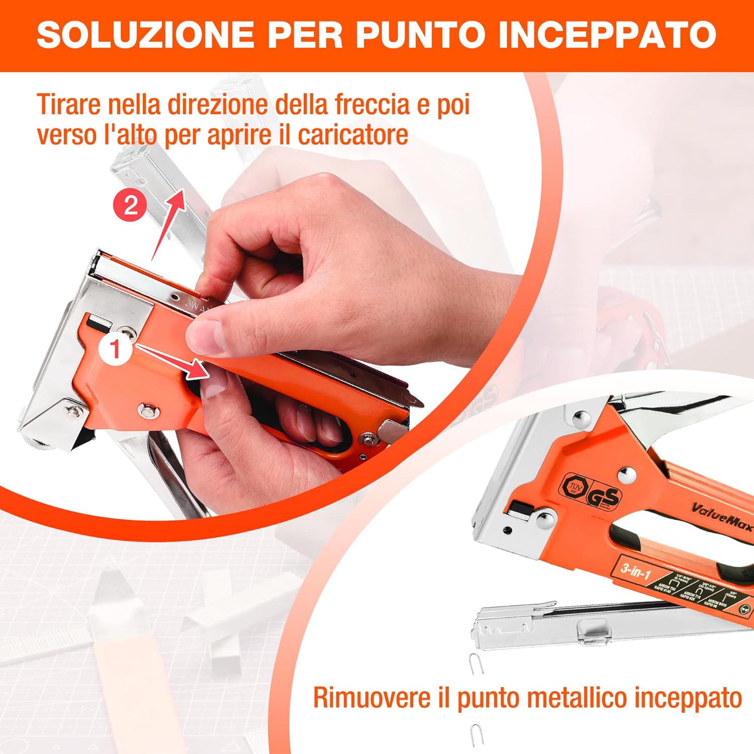 Thumbnail 6 de ValueMax Spillatrice manuale multifunzione 3 in 1 con 3.000 graffette