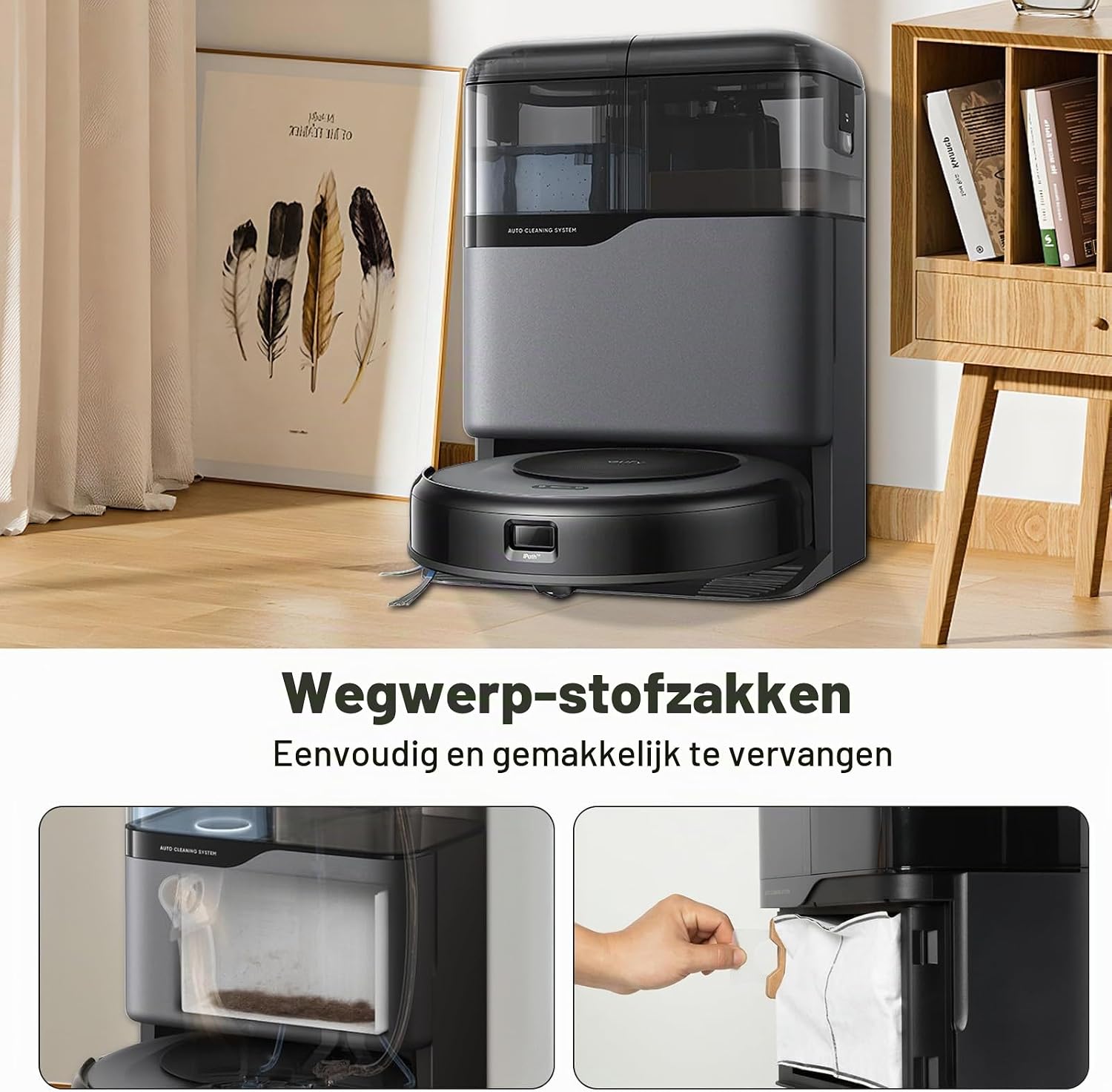 Thumbnail 4 de Fenkabs Omni C20 stofzuigerzakken voor Eufy C20/C10, 3,1 liter, 10 stuks