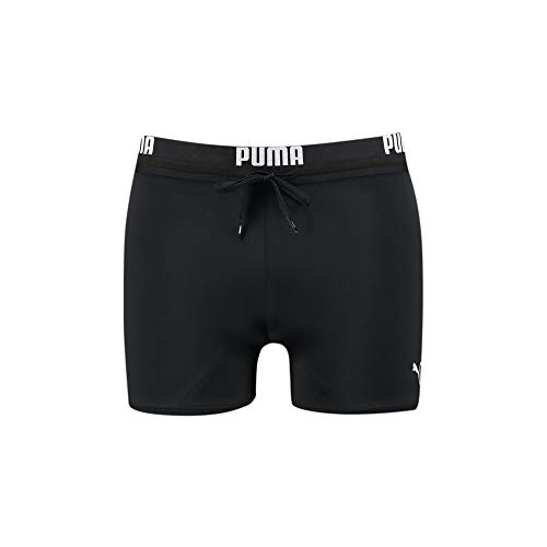 Detalle de PUMA Swim Trunk Logo Homme – Noir, taille M