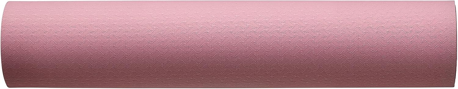 Detalle de Amazon Basics 1/4 Inch Thick TPE Exercise Yoga Mat with Carrying Strap