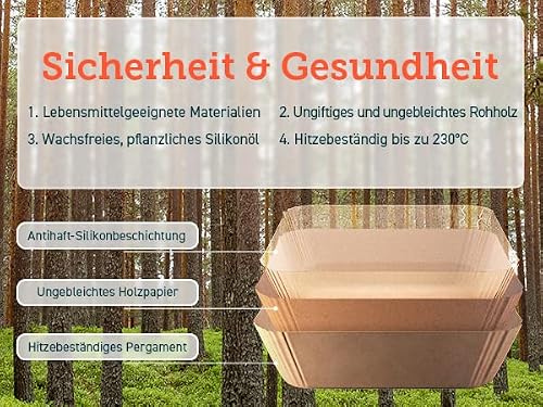 Thumbnail 6 de Cosori Airfryer Backpapier ohne PFAS und BPA, 100 Stück – geeignet für 4–7,6 L Korbvolumen