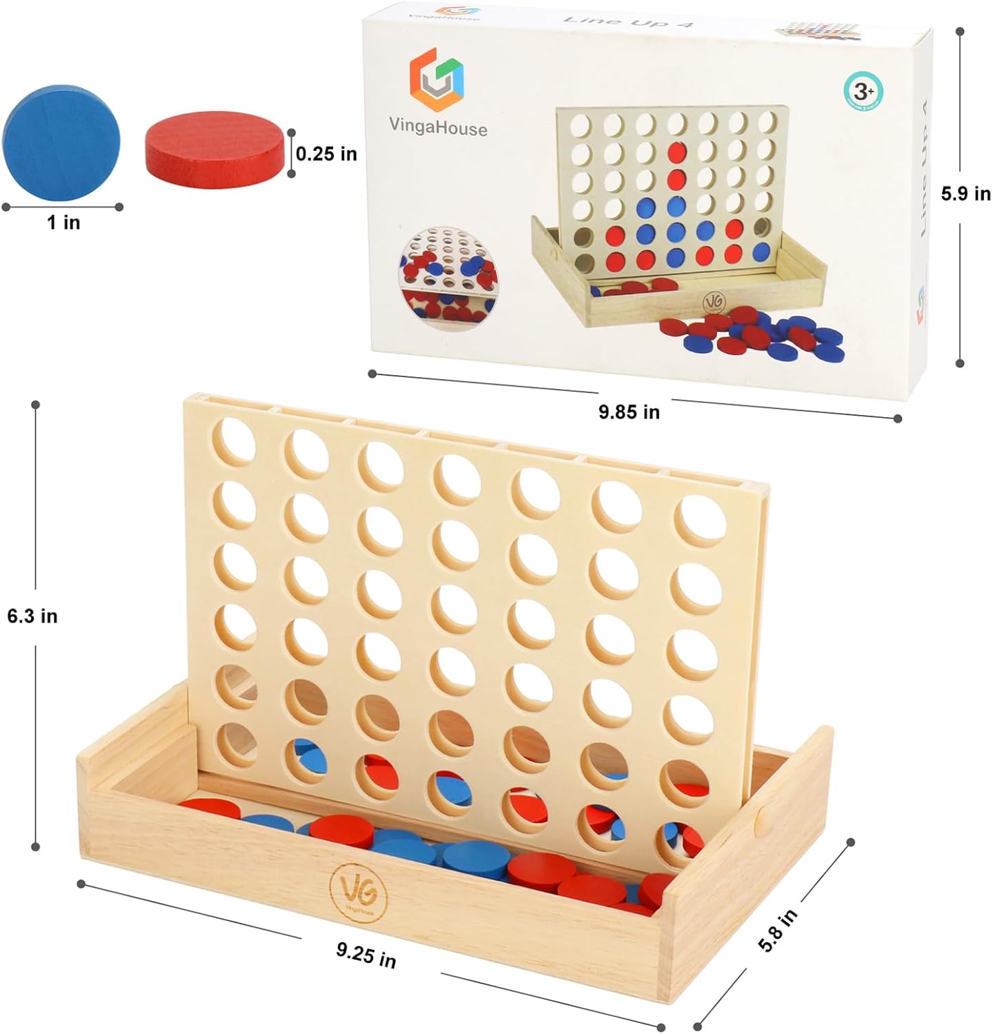 Thumbnail 4 de VingaHouse 4 in Einer Reihe Holz