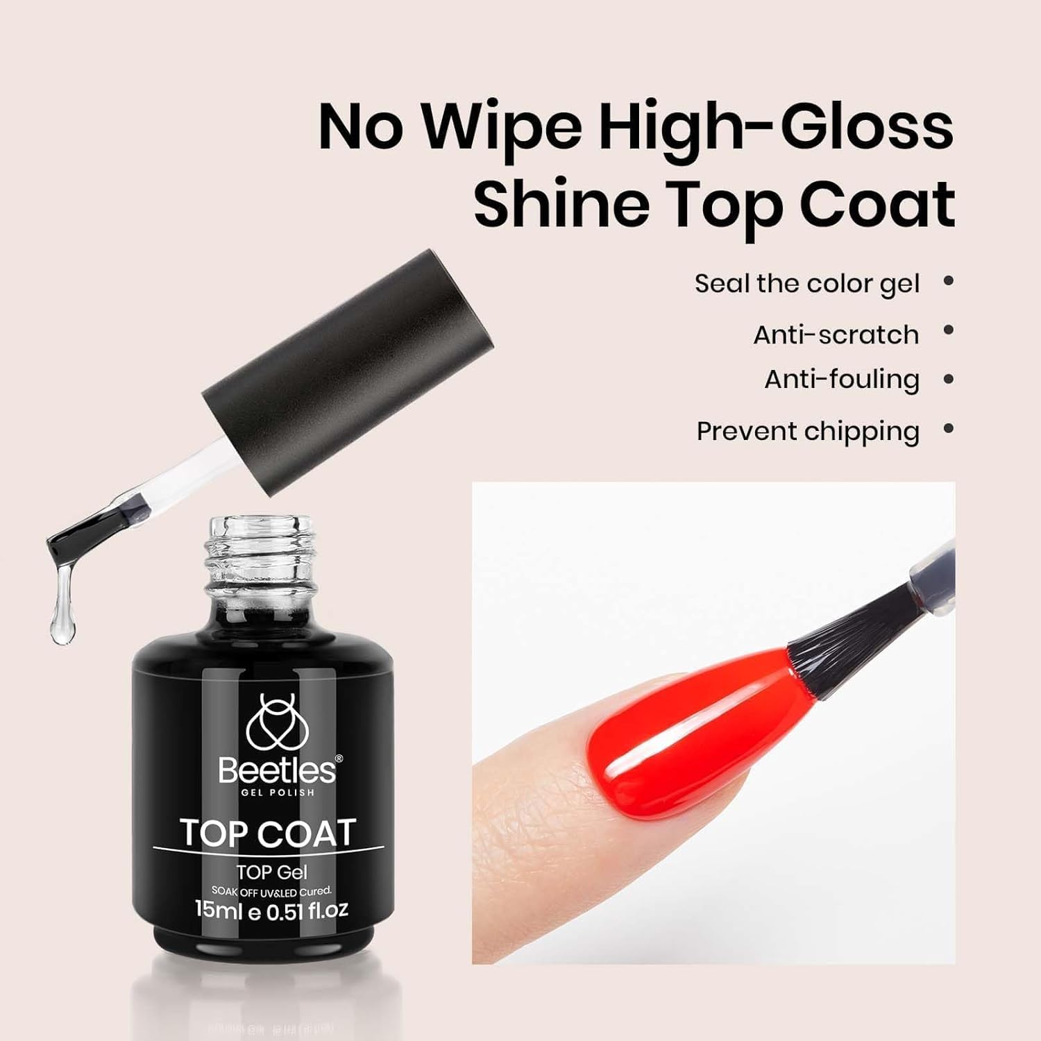Thumbnail 5 de Beetles Top Coat Base Gel Set – 3Pcs ⚙