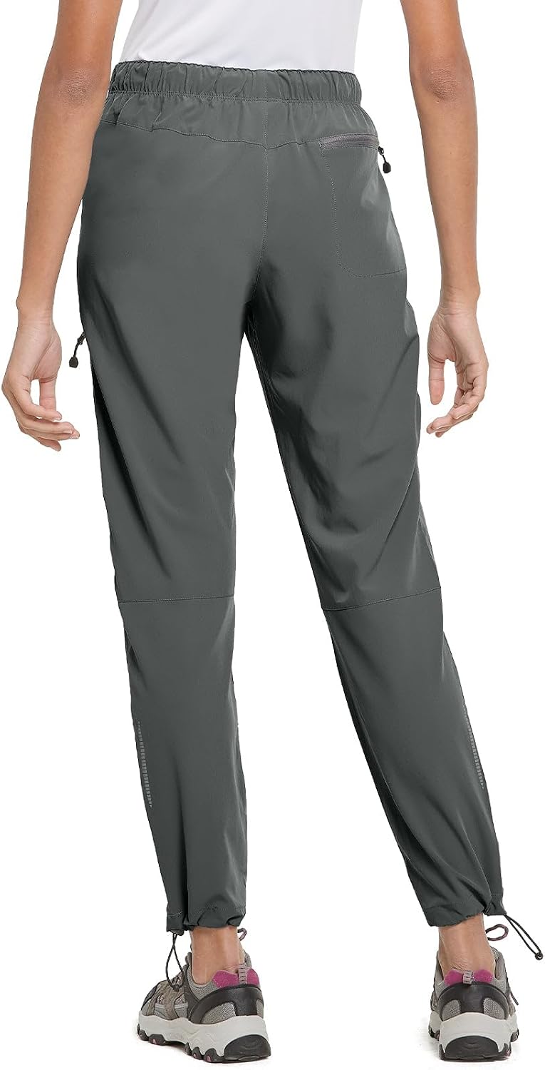 Detalle de Baleaf Women's Hiking Pants: Quick-Dry, Water-Resistant, Elastic-Waist Cargo Pants
