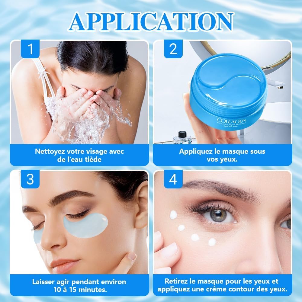 Thumbnail 5 de 60 Patchs Yeux au Collagène – Masque Hydratant Contour des Yeux
